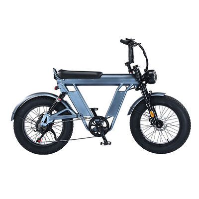 20インチファットタイヤ電動自転車 48V アルミ合金フレームとダブルサスペンション