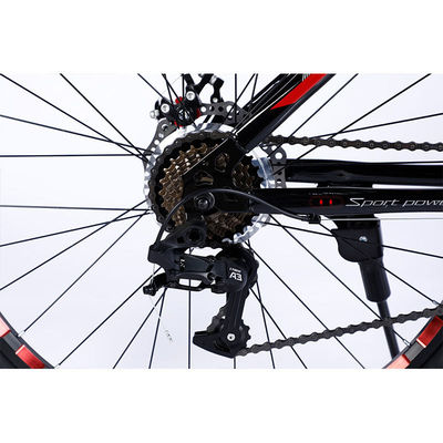 双壁輪と大きなタイヤの 24 スピード脂肪マウンテンバイクを体験してください