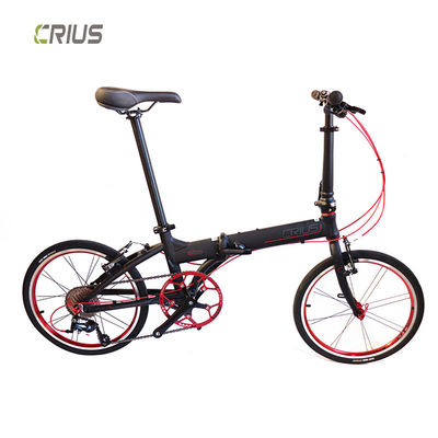 20インチ Crius 折りたたむ自転車 Vブレーキと9スピード 屋外トレーニングのための完璧なコンビニ