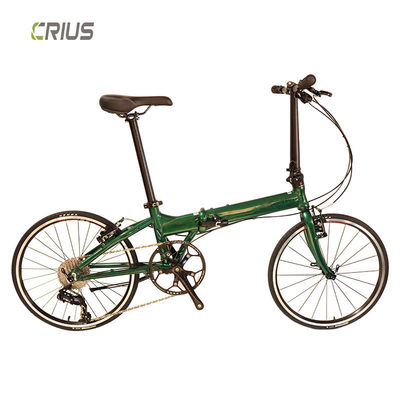 20インチ Crius 折りたたむ自転車 Vブレーキと9スピード 屋外トレーニングのための完璧なコンビニ