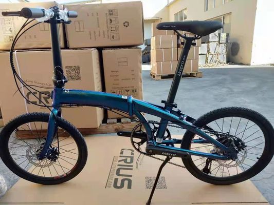 完全 ショック 防弾 フレーム 折りたたみ バイク 20 " 9 スピード Crius 速度-D ブレーキ 大人向け