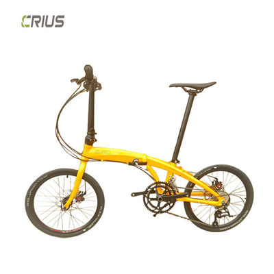 Crius 20" アルミ合金折りたたみ運動自転車 9速FSCチェーンとSMN 4000シファー