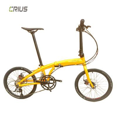 Crius 20" アルミ合金折りたたみ運動自転車 9速FSCチェーンとSMN 4000シファー