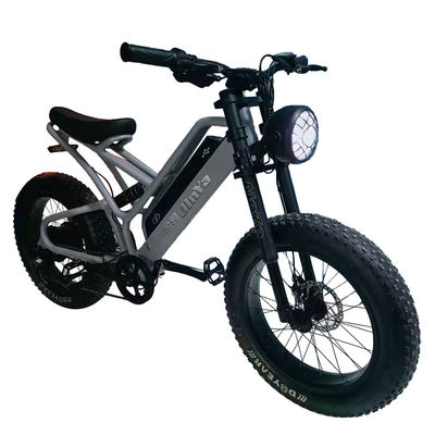 電子ファットタイヤ 電気自転車 20インチファットタイヤ 500w エバイク 48v スマートタイプ