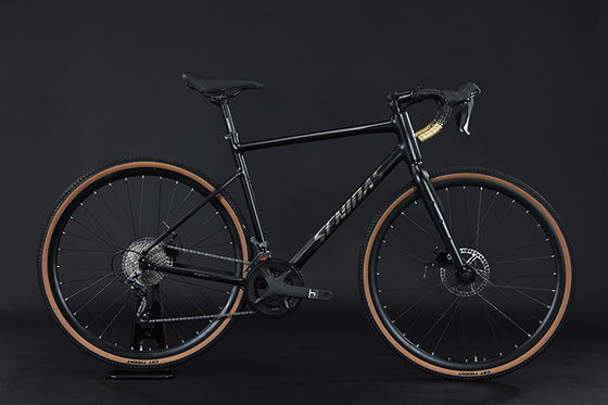 普通のペダルスルー軸 700*40C 液圧ディスクブレーキ 隠れたケーブルを持つ砂石自転車