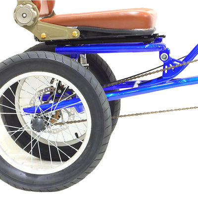 高炭素鋼のハンドルスタム 7 スピード 大人のための貨物自転車 マニュアルトライク