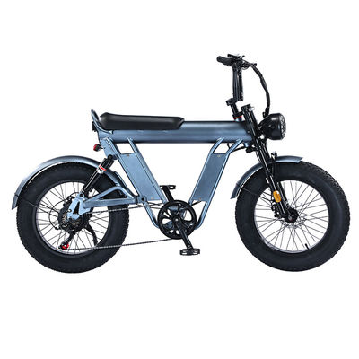 20インチファットタイヤ電動自転車 48V アルミ合金フレームとダブルサスペンション