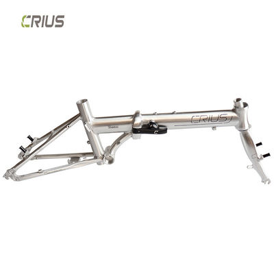 カスタマイズされたカラー Crius 16 インチ折りたたみの自転車フレーム 2300gの重量とVブレーキ/Dブレーキ