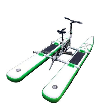 アウトドア水上スポーツ 充電可能な浮遊プロペラ自転車付きの金属水上自転車