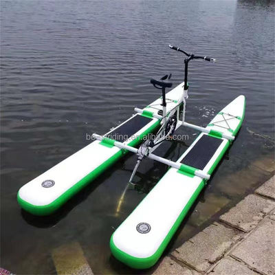 アウトドア水上スポーツ 充電可能な浮遊プロペラ自転車付きの金属水上自転車