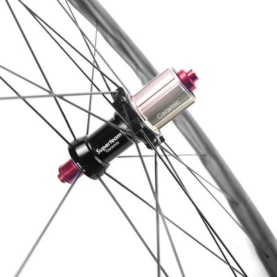 道路自転車 700c カーボンファイバーホイールセット 50mm クリンチャー カーボンホイール 自転車ホイールセット