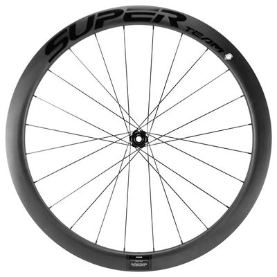 スーパーチーム チューブレス 25mm チュービュラー 自転車輪 道路自転車用 炭素繊維のホイールセット