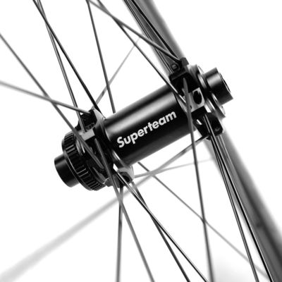 スーパーチーム チューブレス 25mm チュービュラー 自転車輪 道路自転車用 炭素繊維のホイールセット