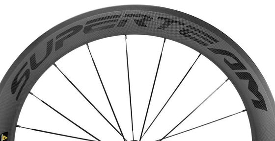 カスタマイズ可能な45mmカーボンファイバー道路自転車ホイールセット 700c 20 24h R13ハブカーボンホイール
