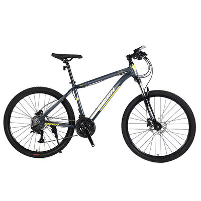 壊れていない自転車 サスフォークとロック可能なフォークとディスクブレーキハブのためのカセットのマウンテンバイク