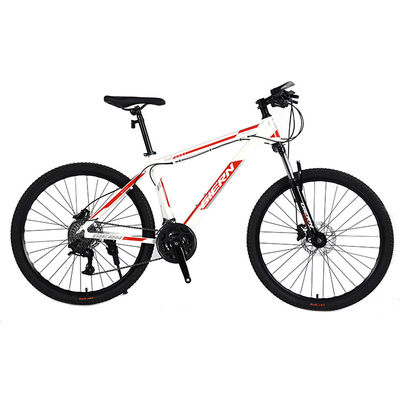 壊れていない自転車 サスフォークとロック可能なフォークとディスクブレーキハブのためのカセットのマウンテンバイク