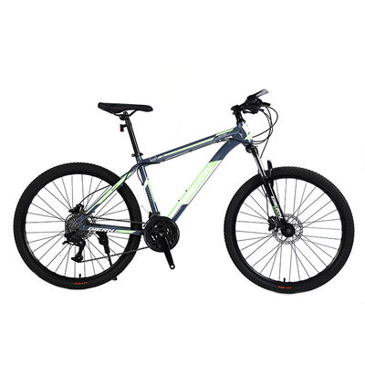 壊れていない自転車 サスフォークとロック可能なフォークとディスクブレーキハブのためのカセットのマウンテンバイク