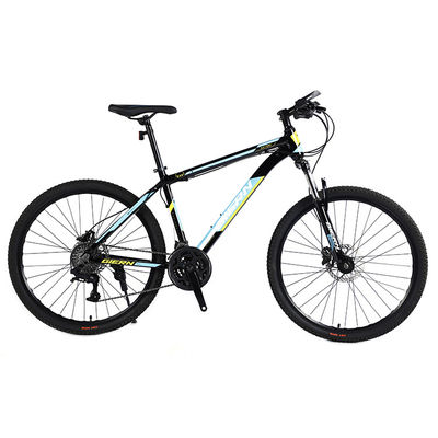 壊れていない自転車 サスフォークとロック可能なフォークとディスクブレーキハブのためのカセットのマウンテンバイク