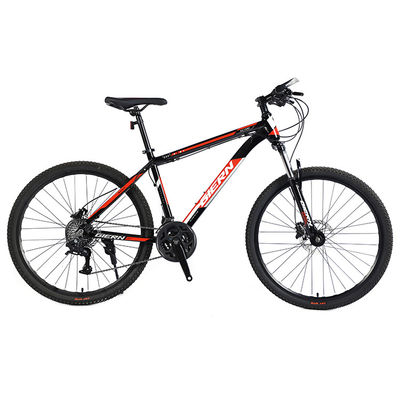 壊れていない自転車 サスフォークとロック可能なフォークとディスクブレーキハブのためのカセットのマウンテンバイク