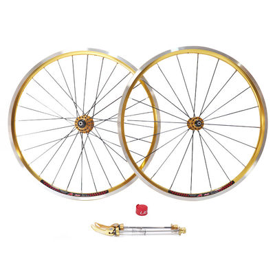 451 K-fun ディスクブレーキホイールセット 折りたたむ自転車 ホイールセット クリンチャー アルミ合金ホイール