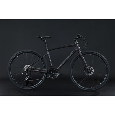 700*35C タイヤフラットバーアドベンチャーバイク 普通のペダルとアルミフォーク素材