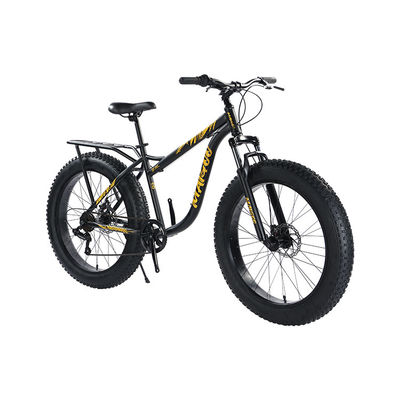 男性用鉄筋太い自転車 26"x4.0" シマノ 7s パーソナライズされたロゴ付き 強いキャリア