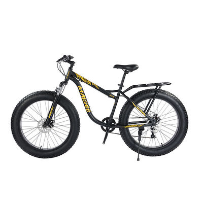 男性用鉄筋太い自転車 26"x4.0" シマノ 7s パーソナライズされたロゴ付き 強いキャリア