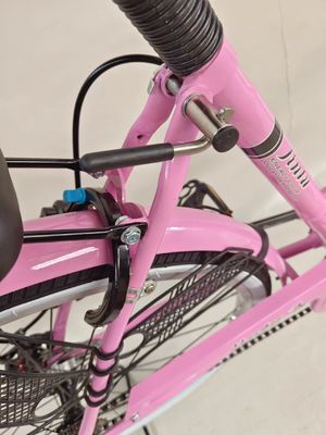 24インチ シティ自転車 シティバイク シングルスピード ディスクブレーキ ダイナモライト
